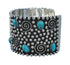 Turquoise Genuine Sterling Silver Southwest Cuff Bracelet FX27239