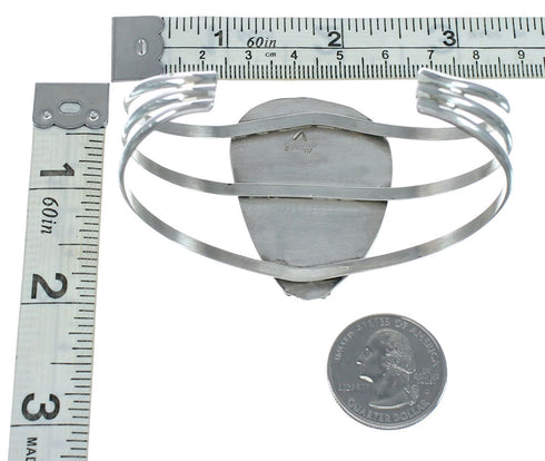 Genuine Turquoise Sterling Silver Navajo Cuff Bracelet TX10104