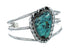 Genuine Navajo Turquoise Sterling Silver Cuff Bracelet TX10105