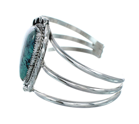 Genuine Navajo Turquoise Sterling Silver Cuff Bracelet TX10105
