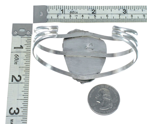 Genuine Navajo Turquoise Sterling Silver Cuff Bracelet TX10105