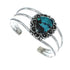 Genuine Navajo Turquoise Sterling Silver Cuff Bracelet TX10106