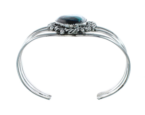 Genuine Navajo Turquoise Sterling Silver Cuff Bracelet TX10106
