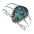 Genuine Navajo Turquoise Sterling Silver Cuff Bracelet TX10107