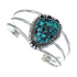 Native American Navajo Turquoise Sterling Silver Cuff Bracelet TX10108