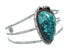 Native American Navajo Turquoise Sterling Silver Cuff Bracelet TX10109