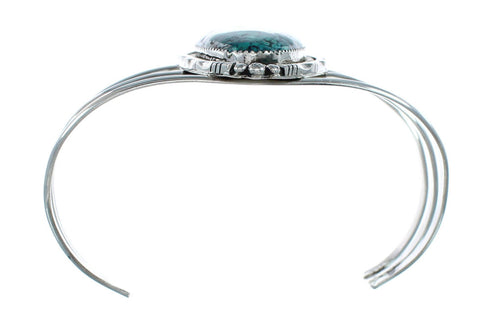 Native American Navajo Turquoise Sterling Silver Cuff Bracelet TX10109