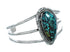 Native American Navajo Turquoise Sterling Silver Cuff Bracelet TX10110