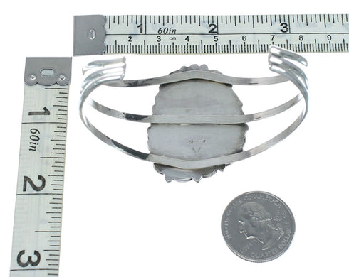 Native American Turquoise Sterling Silver Navajo Cuff Bracelet TX10111