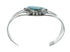 Native American Turquoise Sterling Silver Navajo Cuff Bracelet TX10112