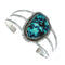 Genuine Native American Turquoise Sterling Silver Navajo Cuff Bracelet TX10113