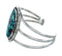 Genuine Native American Turquoise Sterling Silver Navajo Cuff Bracelet TX10113