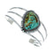 Genuine Native American Turquoise Sterling Silver Navajo Cuff Bracelet TX10114