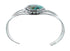 Genuine Native American Turquoise Sterling Silver Navajo Cuff Bracelet TX10114