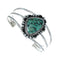 Genuine Native American Turquoise Sterling Silver Navajo Cuff Bracelet TX10115