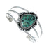 Genuine Native American Turquoise Sterling Silver Navajo Cuff Bracelet TX10115