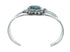 Genuine Native American Turquoise Sterling Silver Navajo Cuff Bracelet TX10115