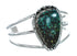 Genuine Native American Turquoise Sterling Silver Navajo Cuff Bracelet TX10116