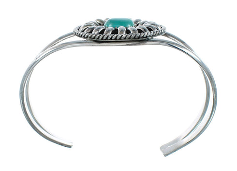 Sterling Silver Navajo Turquoise Cuff Bracelet TX10117