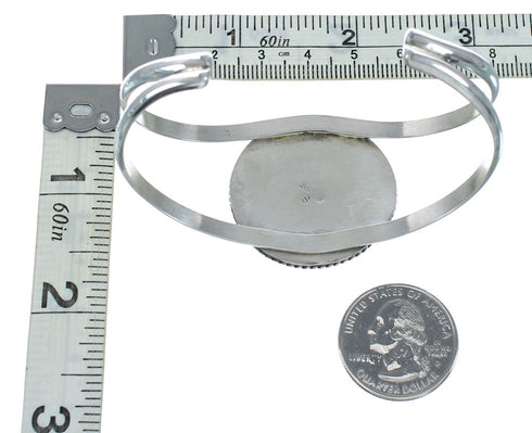 Sterling Silver Navajo Turquoise Cuff Bracelet TX10117