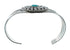 Sterling Silver Navajo Turquoise Cuff Bracelet TX10118