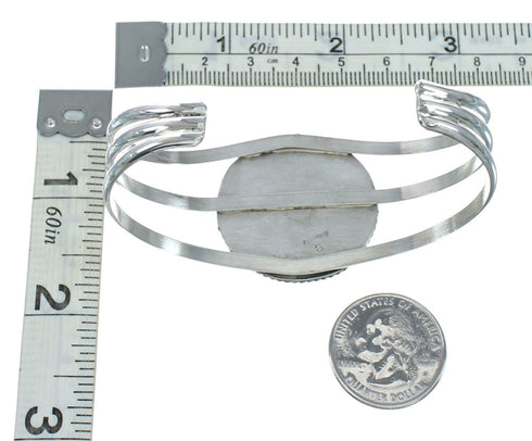 Sterling Silver Navajo Turquoise Cuff Bracelet TX10118