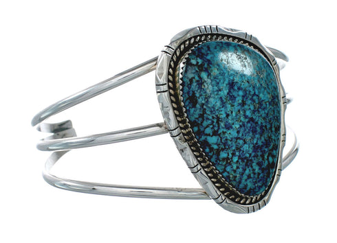 Native American Navajo Turquoise Sterling Silver Cuff Bracelet TX10119