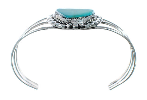 Authentic Navajo Sterling Silver Turquoise Cuff Bracelet TX10120