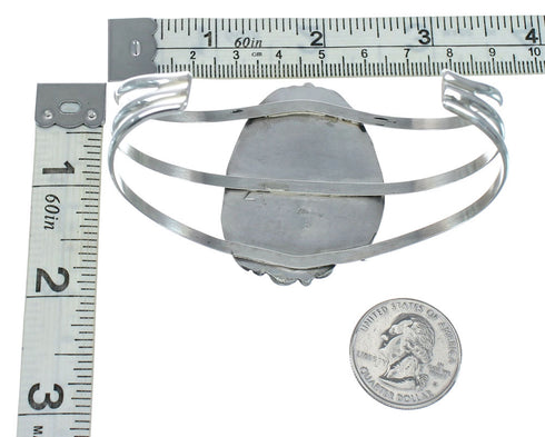 Authentic Navajo Sterling Silver Turquoise Cuff Bracelet TX10120