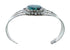 Authentic Navajo Sterling Silver Turquoise Cuff Bracelet TX10121