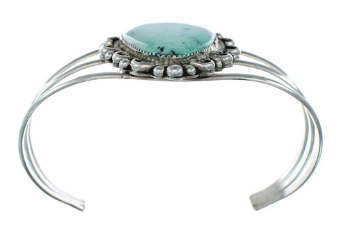 Authentic Navajo Sterling Silver Turquoise Cuff Bracelet TX10121