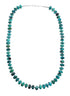 Genuine Navajo Turquoise And Silver Pendant Necklace Set TX10007