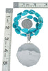 Native American Navajo Turquoise And Silver Pendant Necklace Set TX10014
