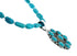Native American Navajo Turquoise And Silver Pendant Necklace Set TX10015