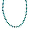 Genuine Native American Turquoise Sterling Silver Bead Necklace TX10004