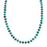 Genuine Native American Turquoise Sterling Silver Bead Necklace TX10004