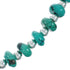 Genuine Native American Turquoise Sterling Silver Bead Necklace TX10004
