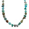 Turquoise Genuine Sterling Silver Southwest Bead Necklace TX10001