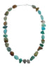 Turquoise Genuine Sterling Silver Southwest Bead Necklace TX10001