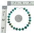 Native American Sterling Silver Turquoise Bead Bracelet TX10017