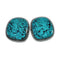 Native American Navajo Turquoise Sterling Silver Post Earrings TX10024
