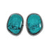 Native American Navajo Turquoise Sterling Silver Post Earrings TX10027