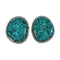 Native American Navajo Turquoise Sterling Silver Post Earrings TX10029