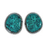 Native American Navajo Turquoise Sterling Silver Post Earrings TX10029