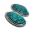 Native American Navajo Turquoise Sterling Silver Post Earrings TX10029