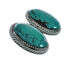 Native American Navajo Turquoise Sterling Silver Post Earrings TX10031