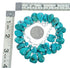 Southwestern Turquoise Sterling Silver Tear Drop Bead Necklace TX10124