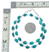 Southwestern Turquoise Genuine Sterling Silver Bead Necklace TX10126