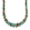 Southwestern Turquoise Genuine Sterling Silver Bead Necklace X10129