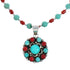 Navajo Multicolor Sterling Silver Necklace Set TX10134